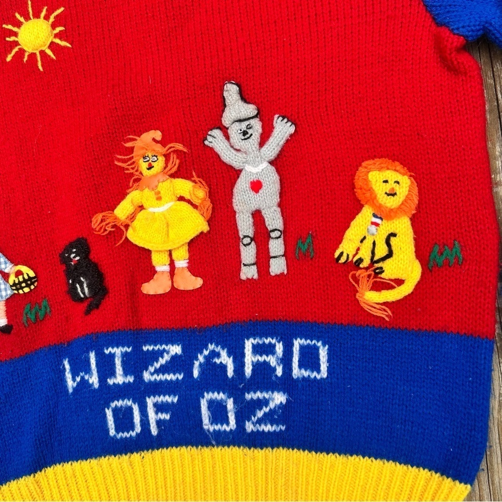 1988 Vintage Kids Wizard of Oz Sweater by Harlequin Designs - Picture 3 of 5